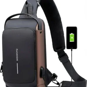 UrbanGuard Anti-Theft Sling Backpack – USB Charging