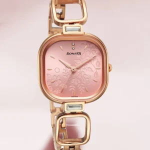 Luxe Bloom Crystal Bracelet Watch