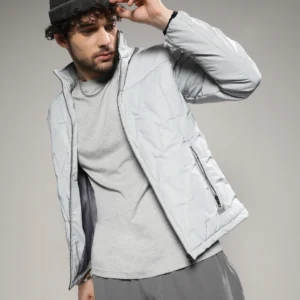 ArcticLite Quilted Puffer Jacket – Ice Grey