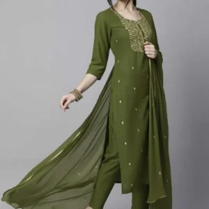 Elegant Aura Embroidered Kurta Set